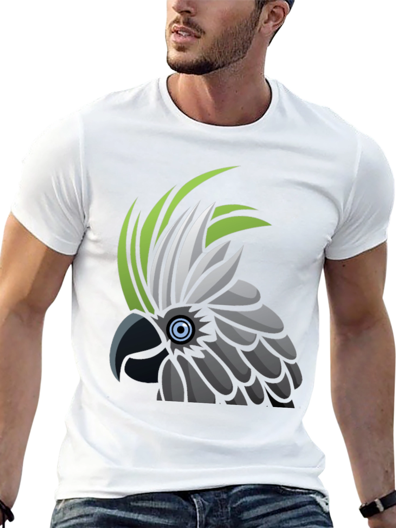 Cockatoo Graphic T-Shirt - Unique Bird Design