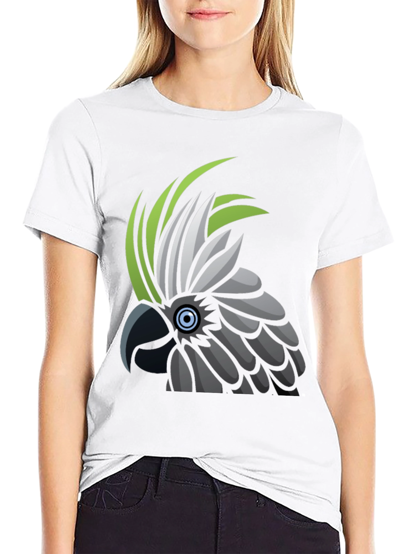 Cockatoo Graphic T-Shirt - Unique Bird Design