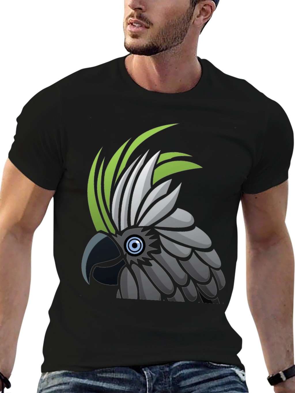 Cockatoo Graphic T-Shirt - Unique Bird Design