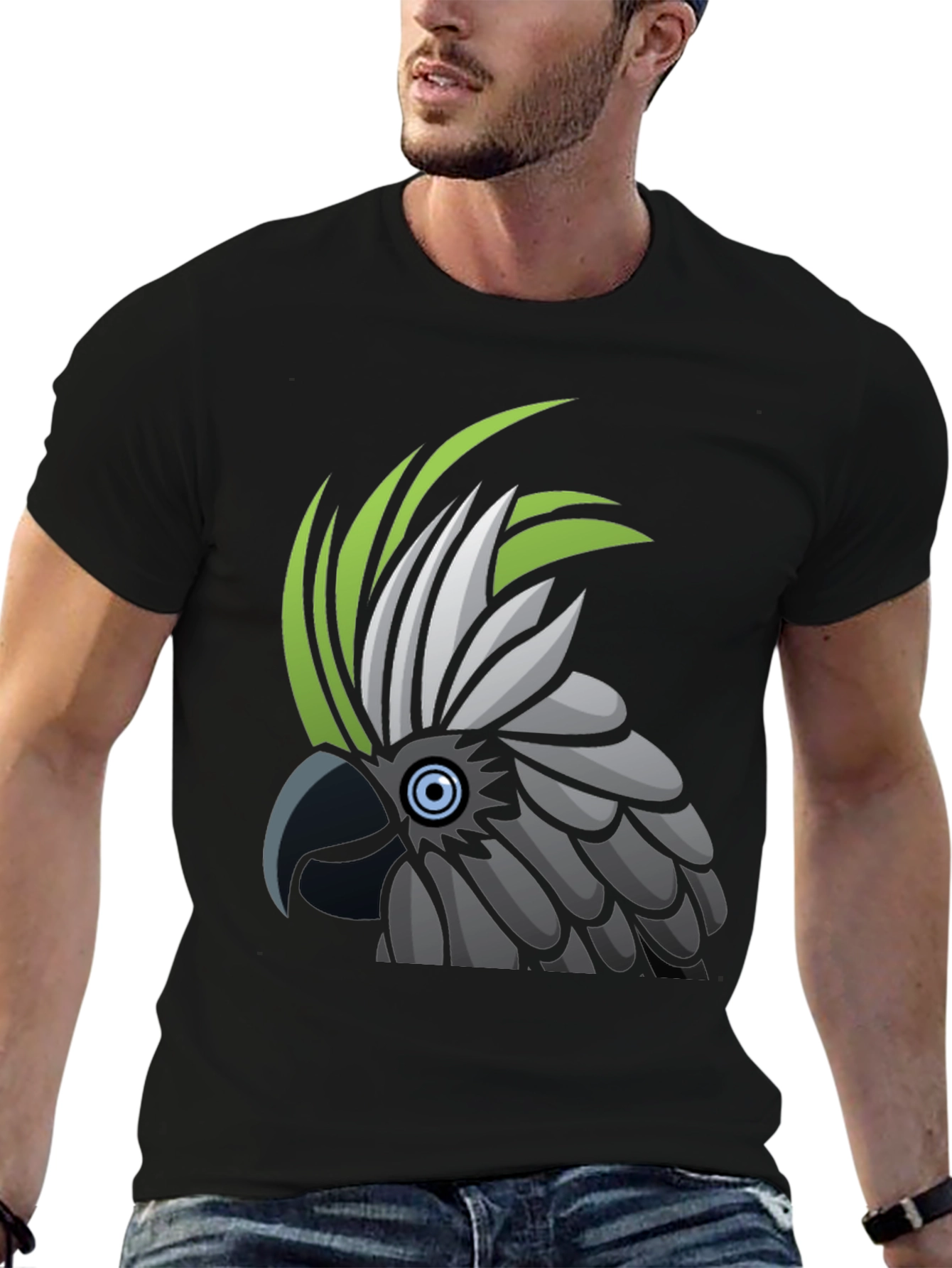 Cockatoo Graphic T-Shirt - Unique Bird Design