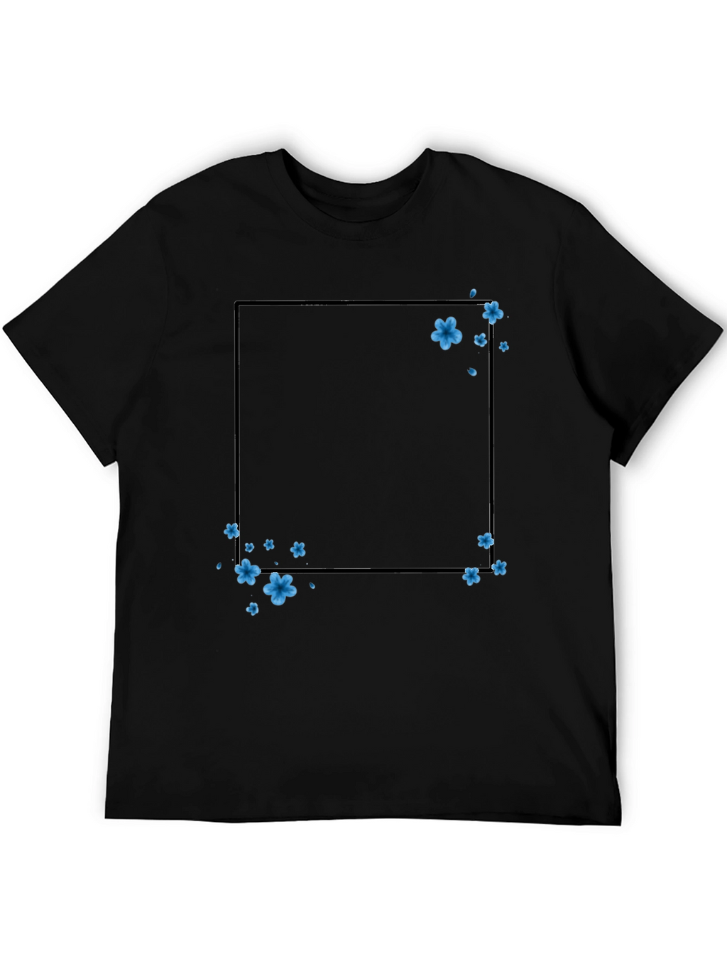 Floral Frame T-Shirt - Trendy Casual Wear