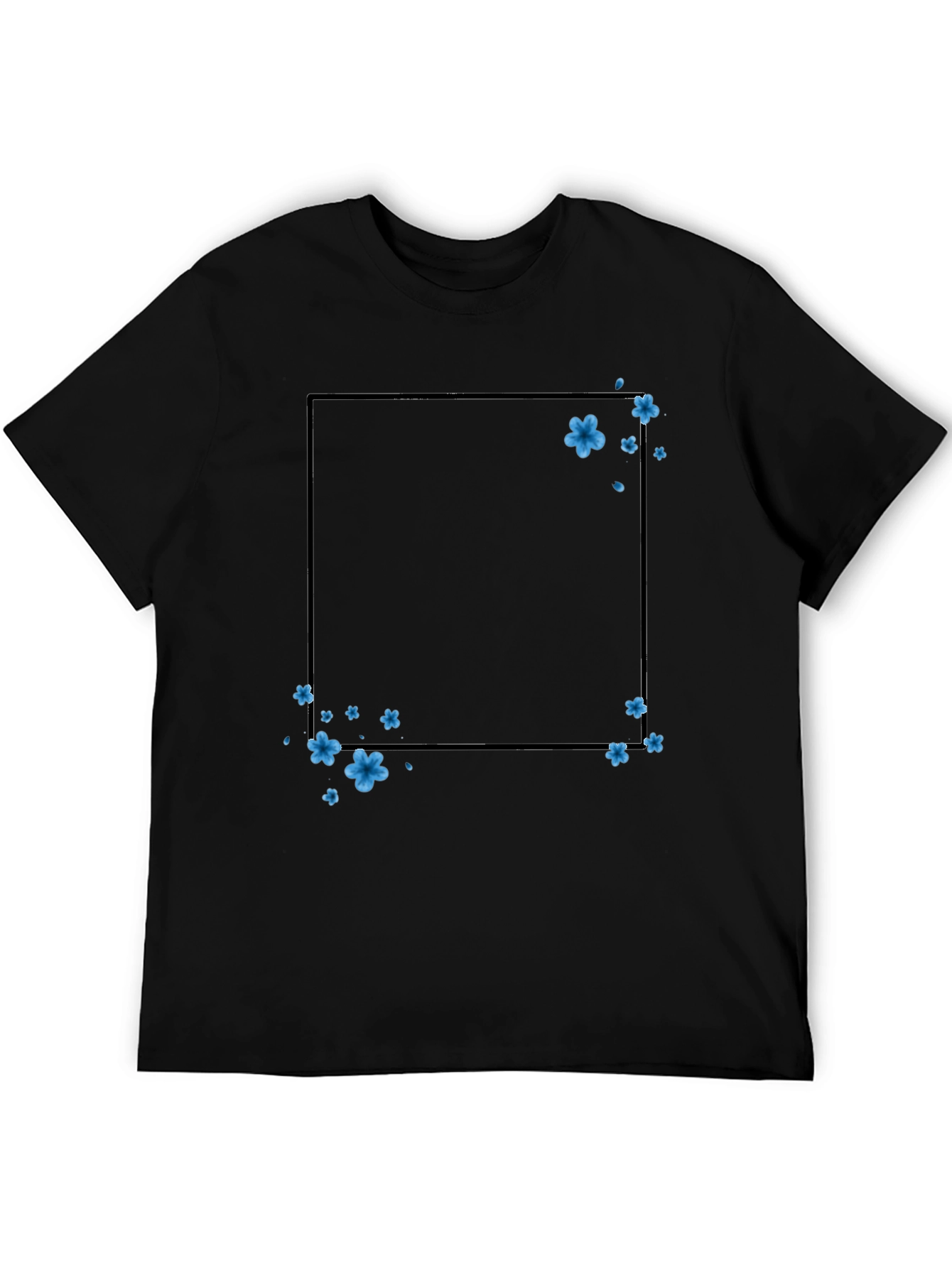 Floral Frame T-Shirt - Trendy Casual Wear