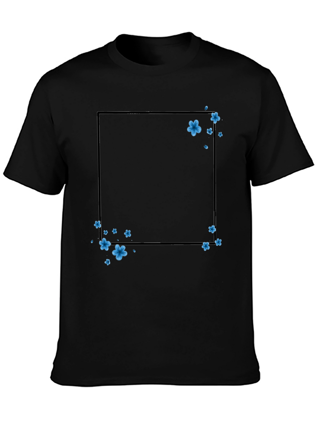 Floral Frame T-Shirt - Trendy Casual Wear