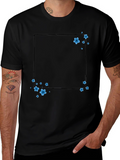 Floral Frame T-Shirt - Trendy Casual Wear