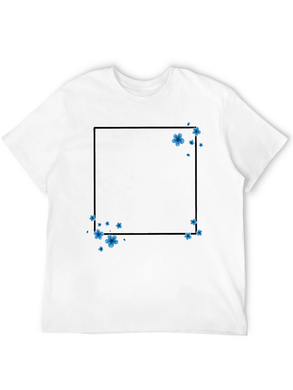 Floral Frame T-Shirt - Trendy Casual Wear