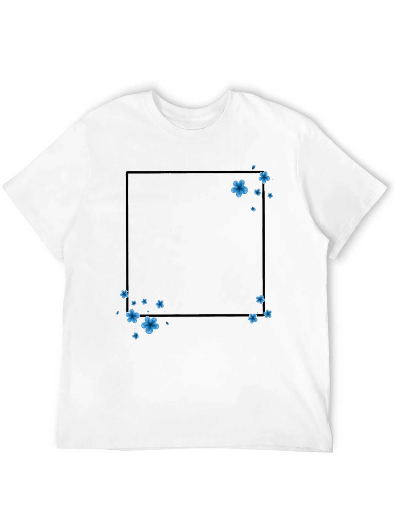Floral Frame T-Shirt - Trendy Casual Wear