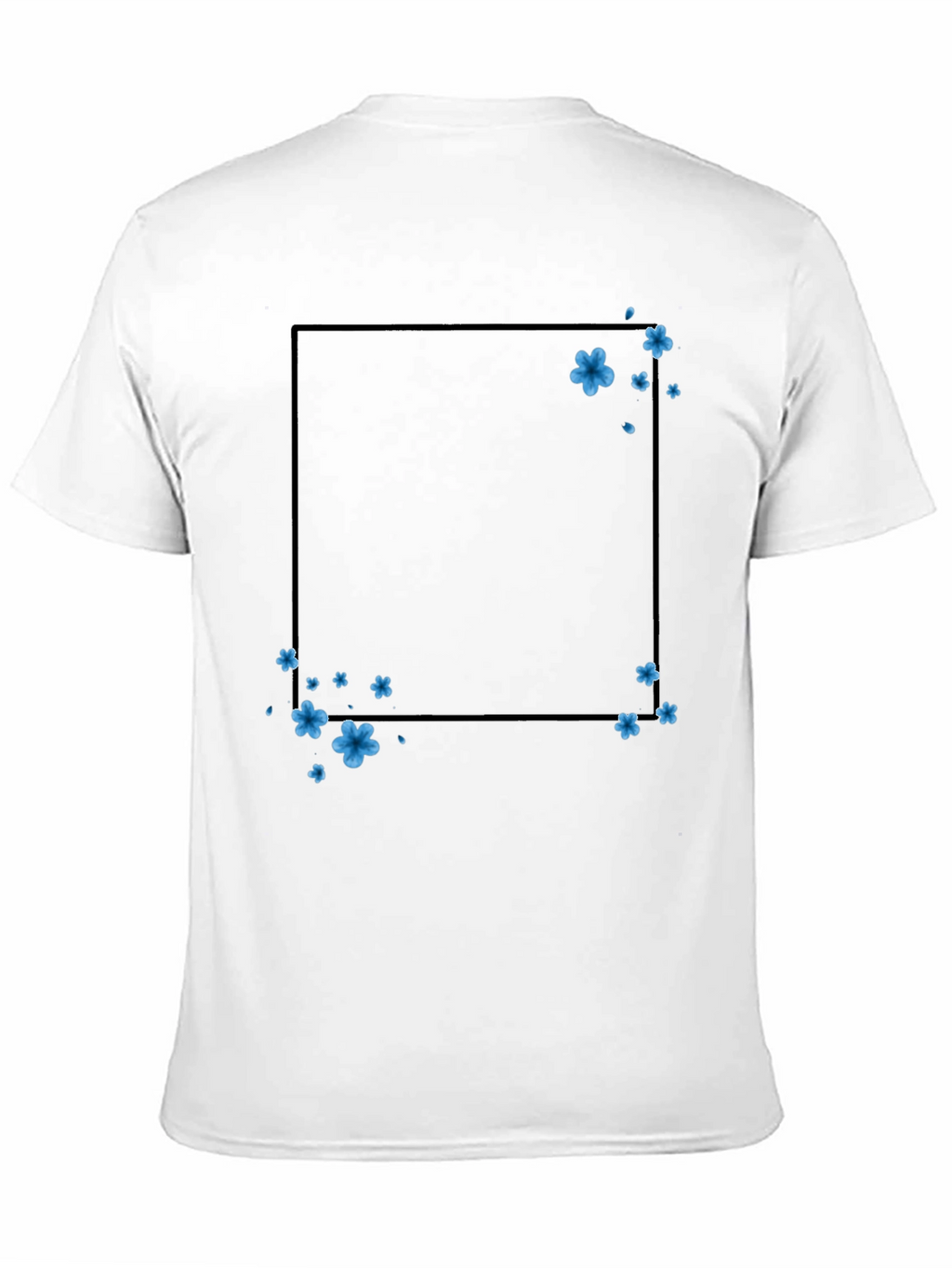 Floral Frame T-Shirt - Trendy Casual Wear