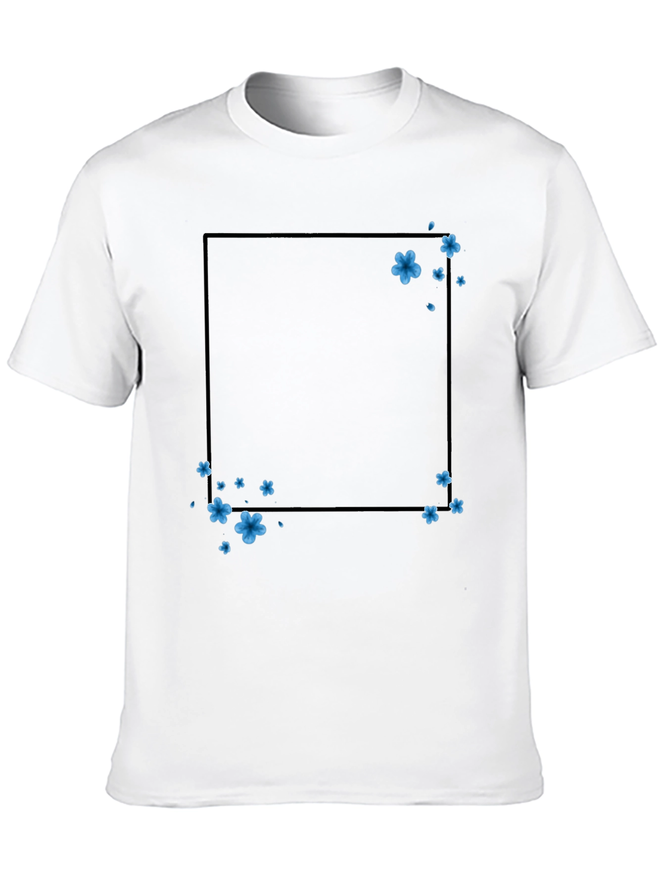 Floral Frame T-Shirt - Trendy Casual Wear