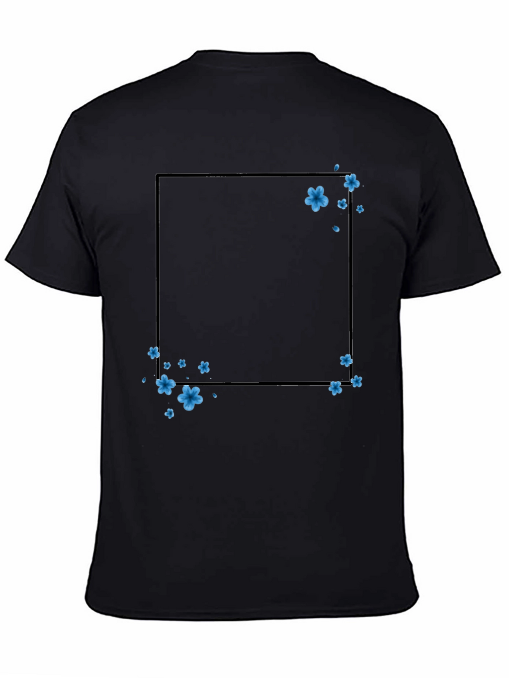 Floral Frame T-Shirt - Trendy Casual Wear