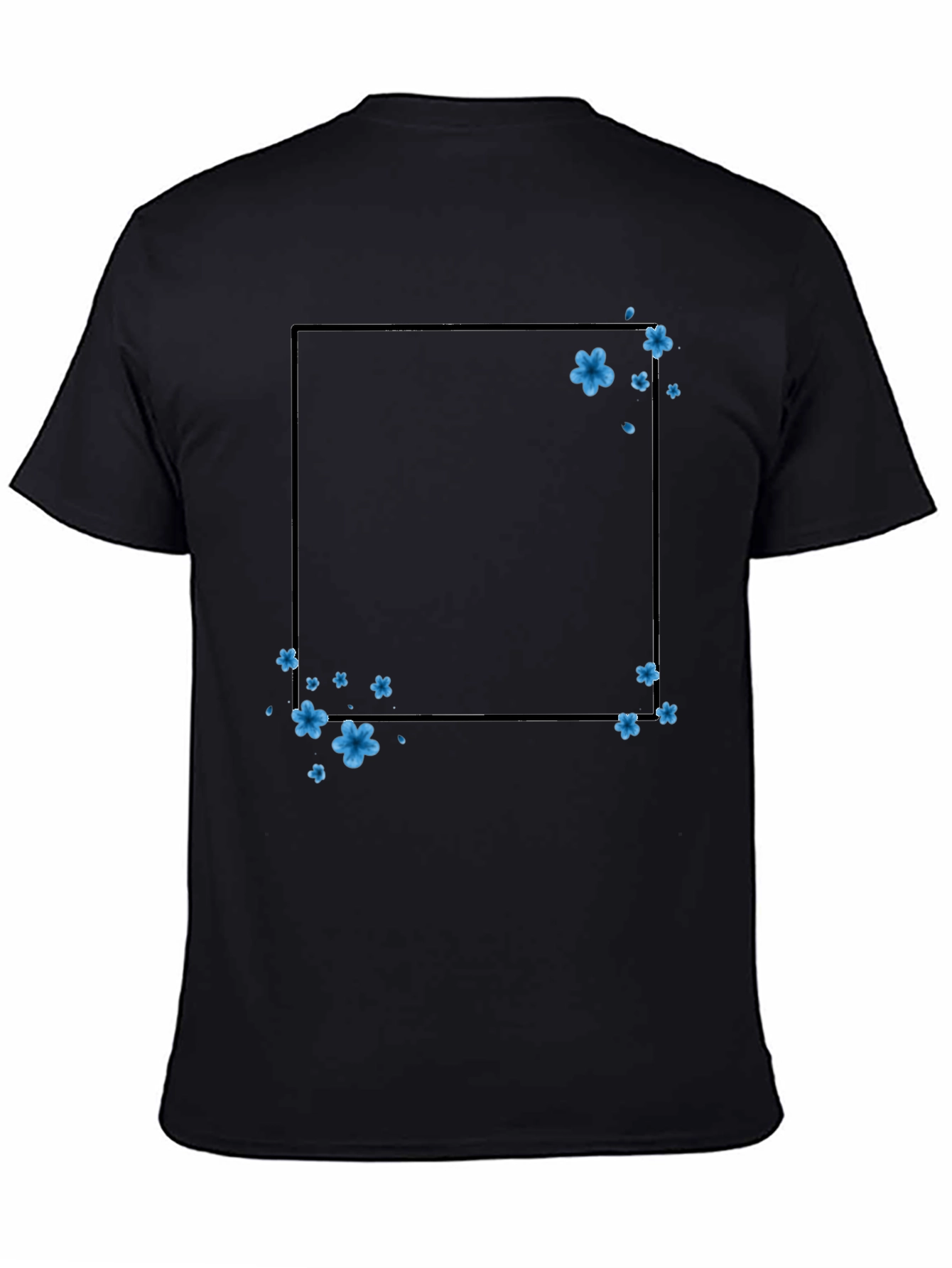 Floral Frame T-Shirt - Trendy Casual Wear