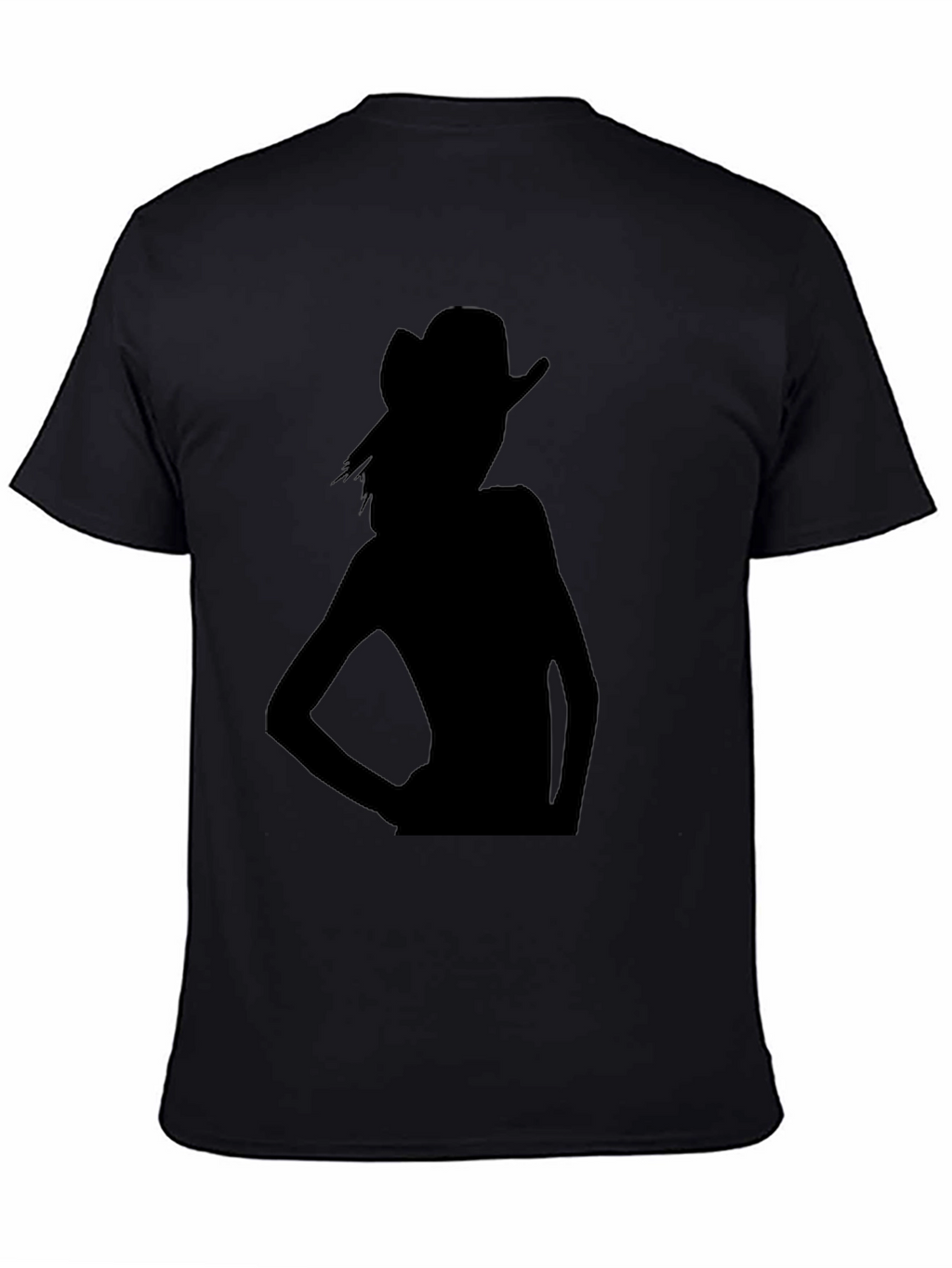 Silhouette Cowgirl Black T-Shirt