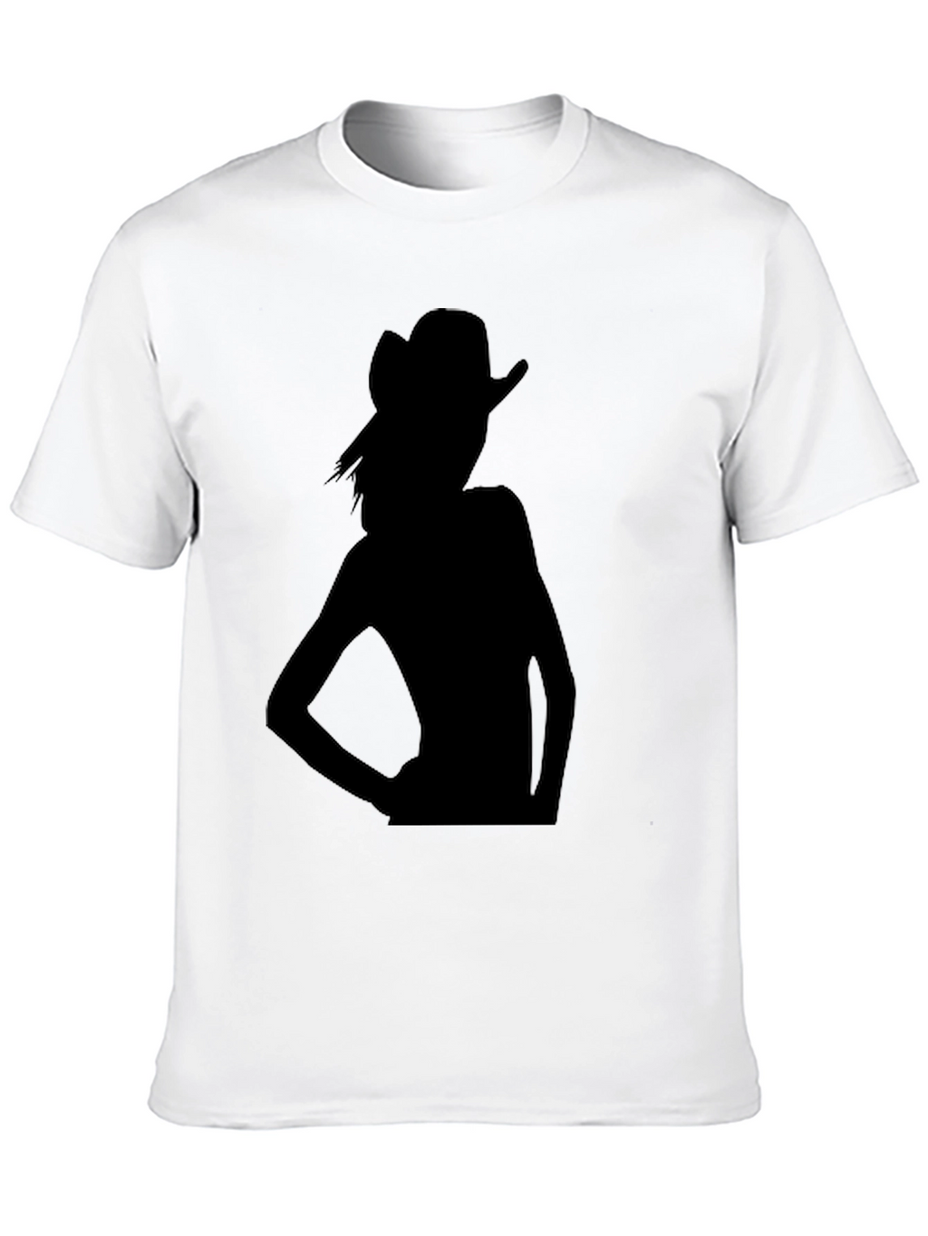 Silhouette Cowgirl Black T-Shirt