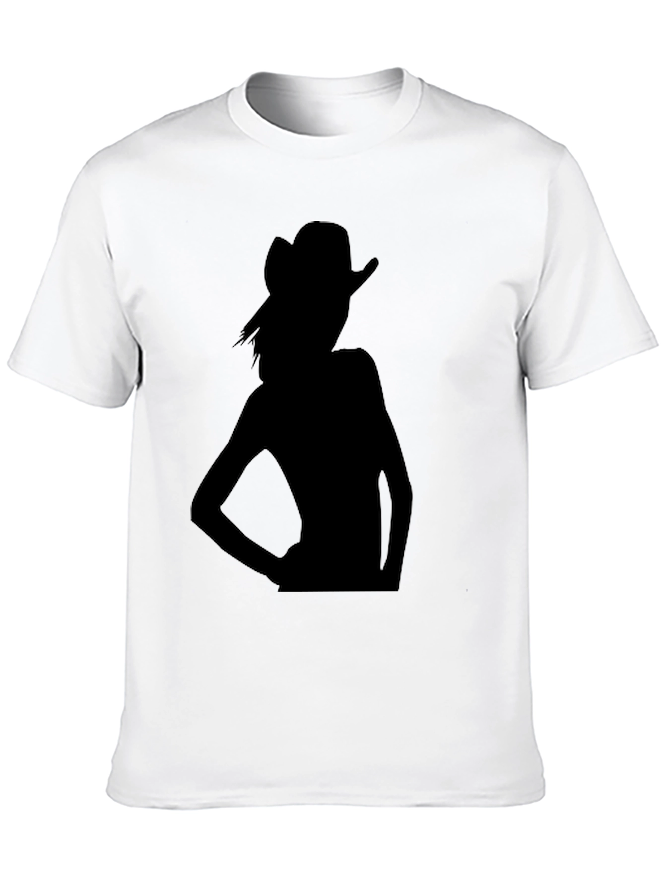 Silhouette Cowgirl Black T-Shirt