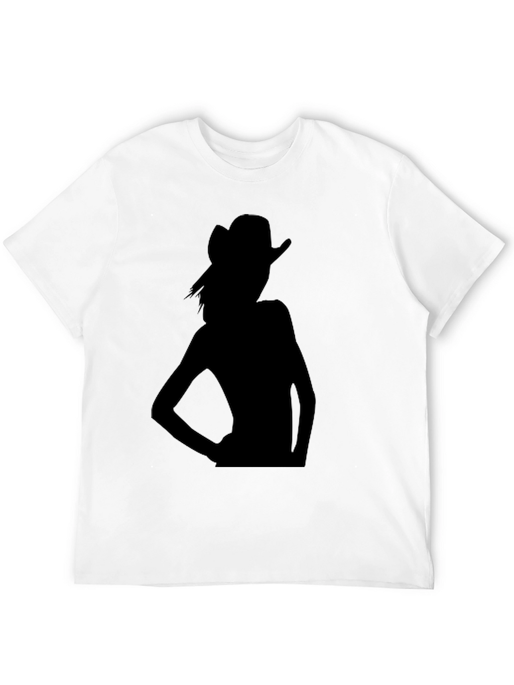 Silhouette Cowgirl Black T-Shirt