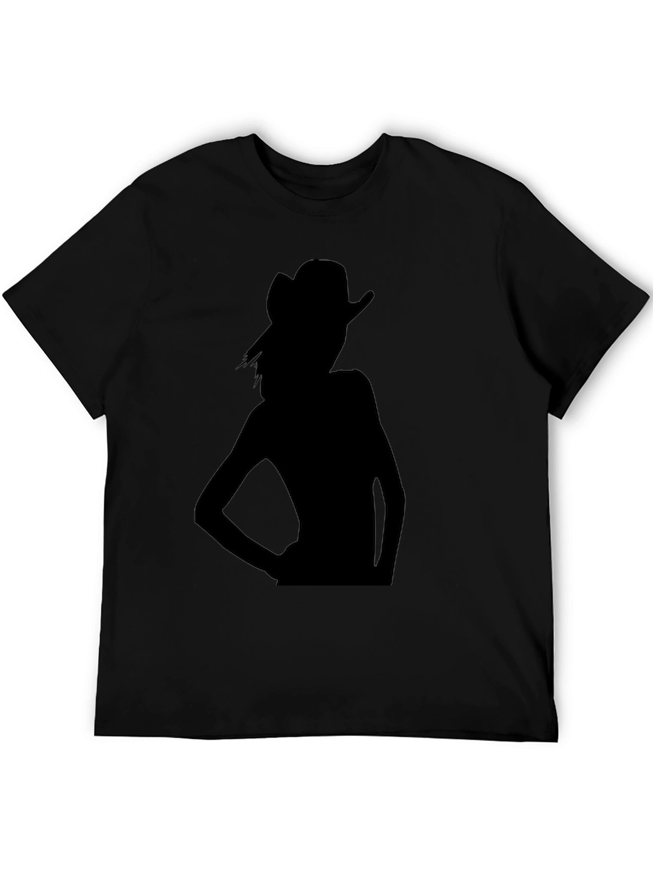 Silhouette Cowgirl Black T-Shirt