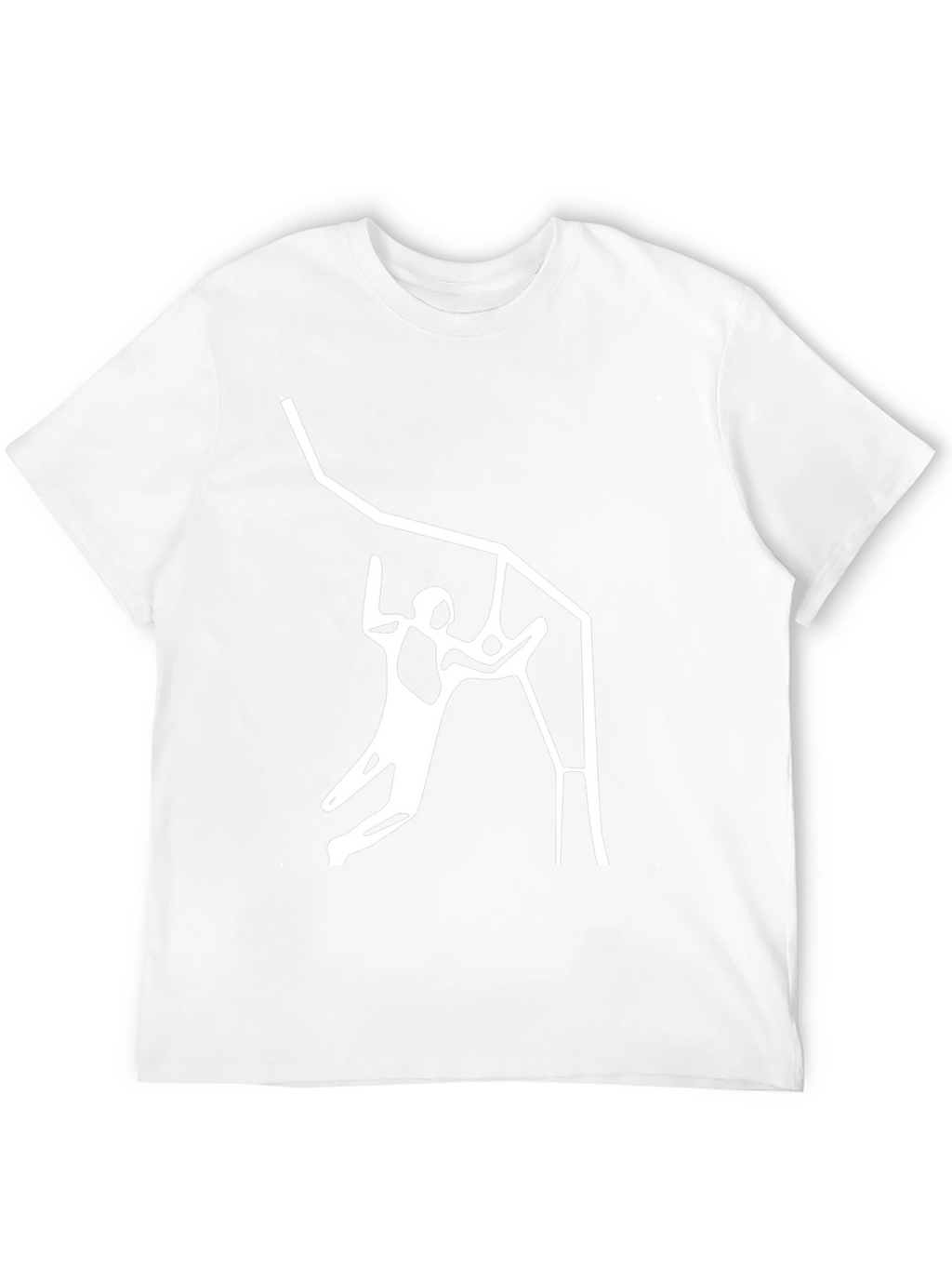 Black Graphic Tee - Climbing Design