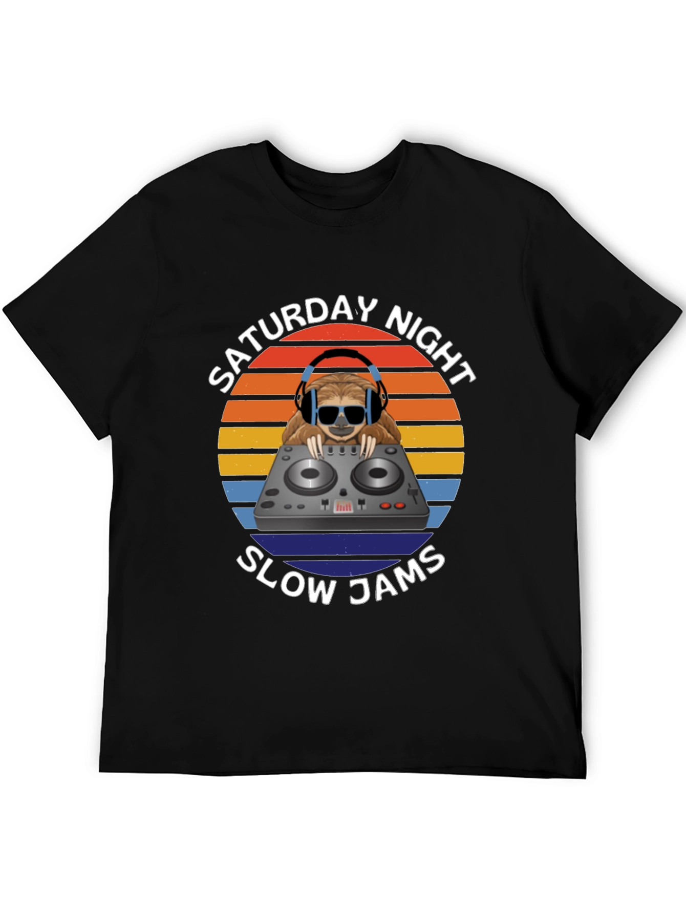 Saturday Night Slow Jams T-Shirt DJ Sloth