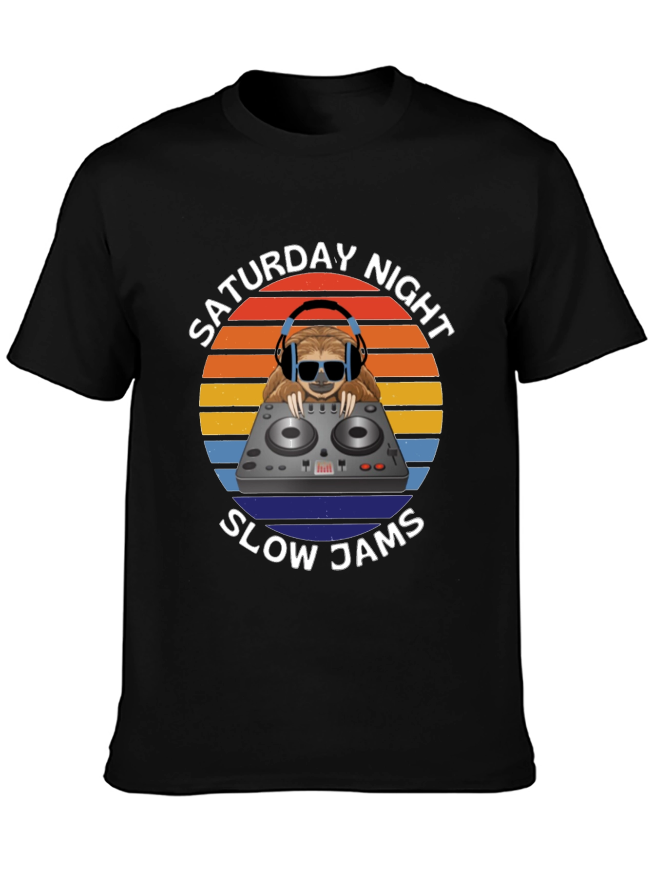 Saturday Night Slow Jams T-Shirt DJ Sloth