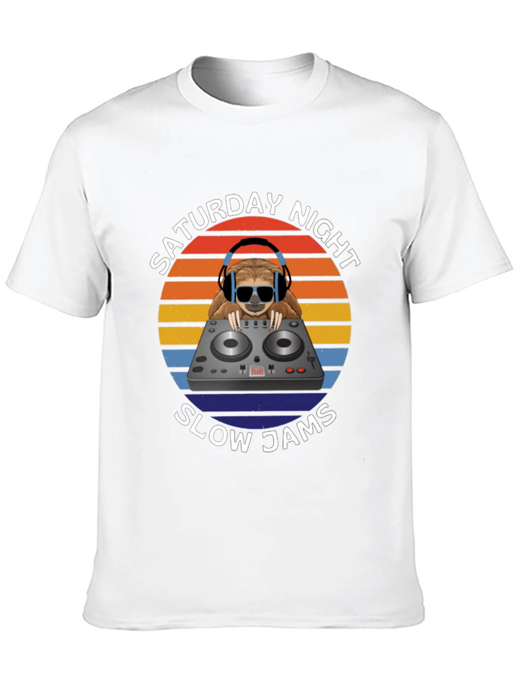 Saturday Night Slow Jams T-Shirt DJ Sloth