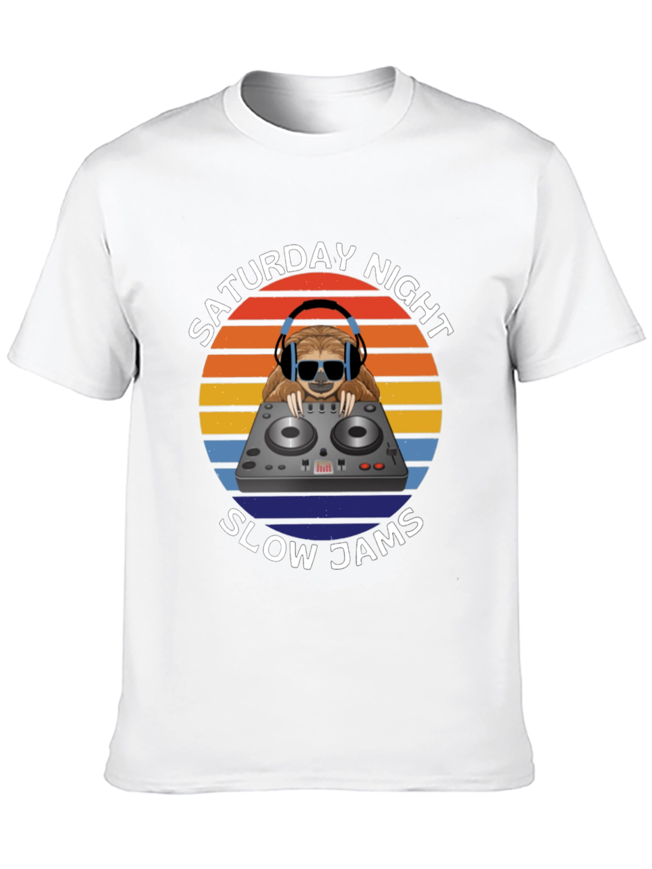 Saturday Night Slow Jams T-Shirt DJ Sloth