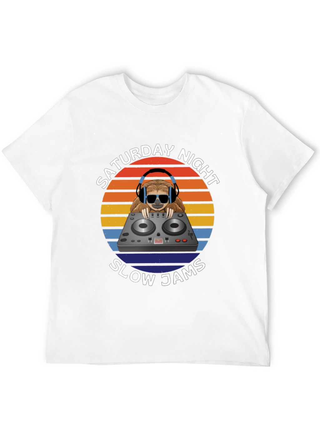Saturday Night Slow Jams T-Shirt DJ Sloth