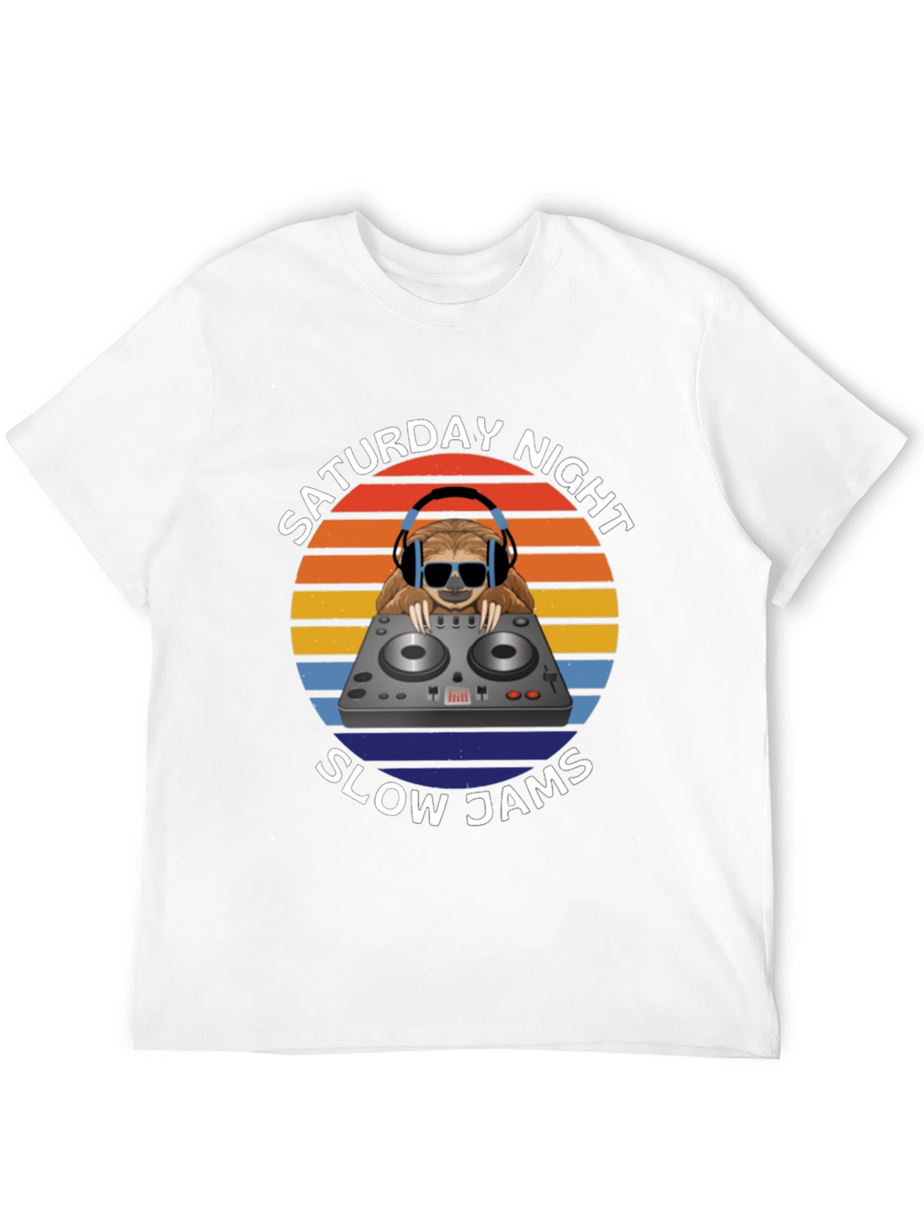 Saturday Night Slow Jams T-Shirt DJ Sloth