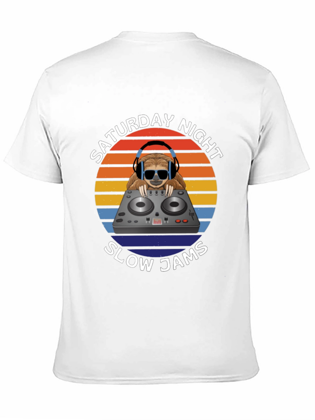 Saturday Night Slow Jams T-Shirt DJ Sloth