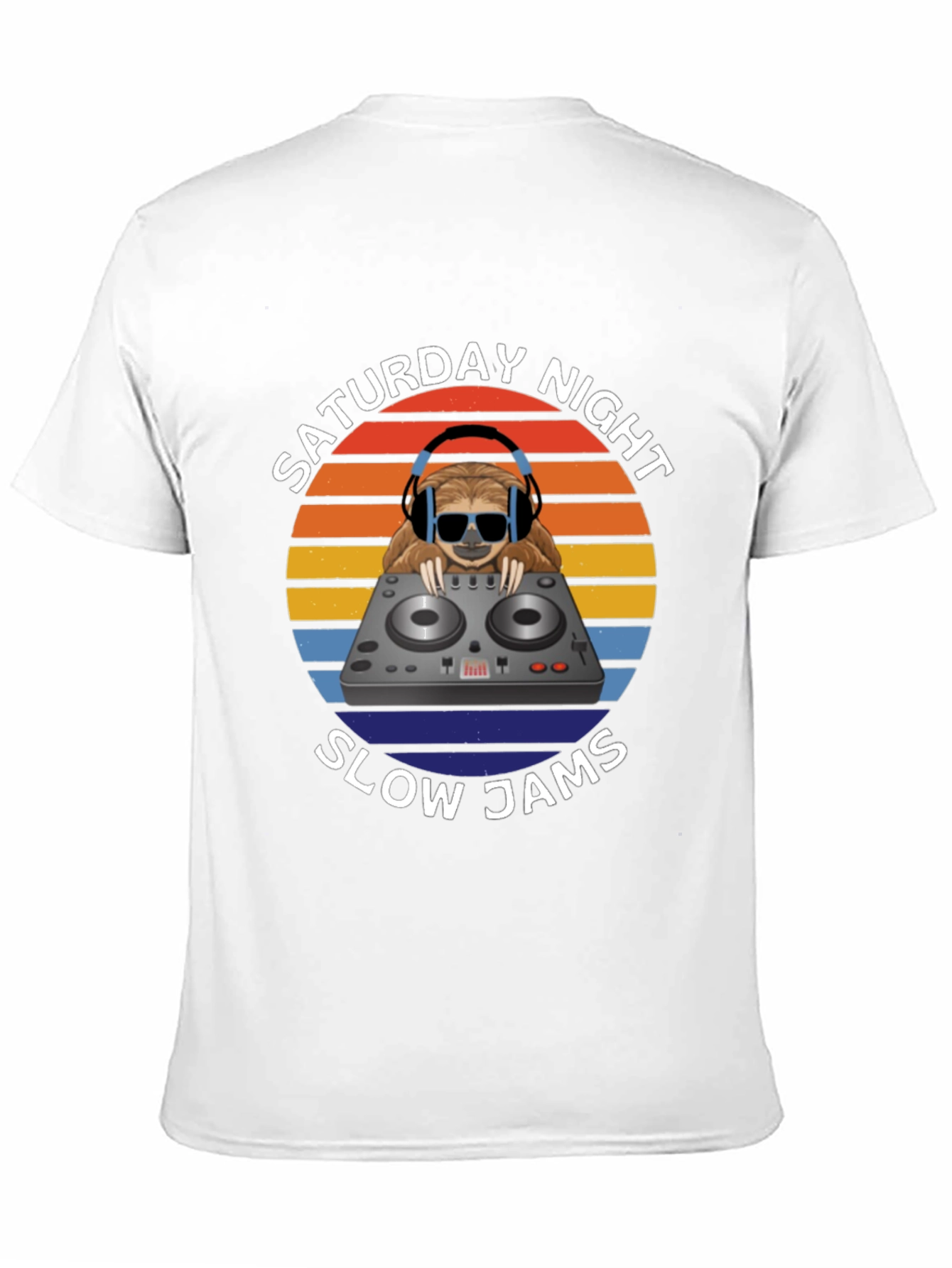 Saturday Night Slow Jams T-Shirt DJ Sloth