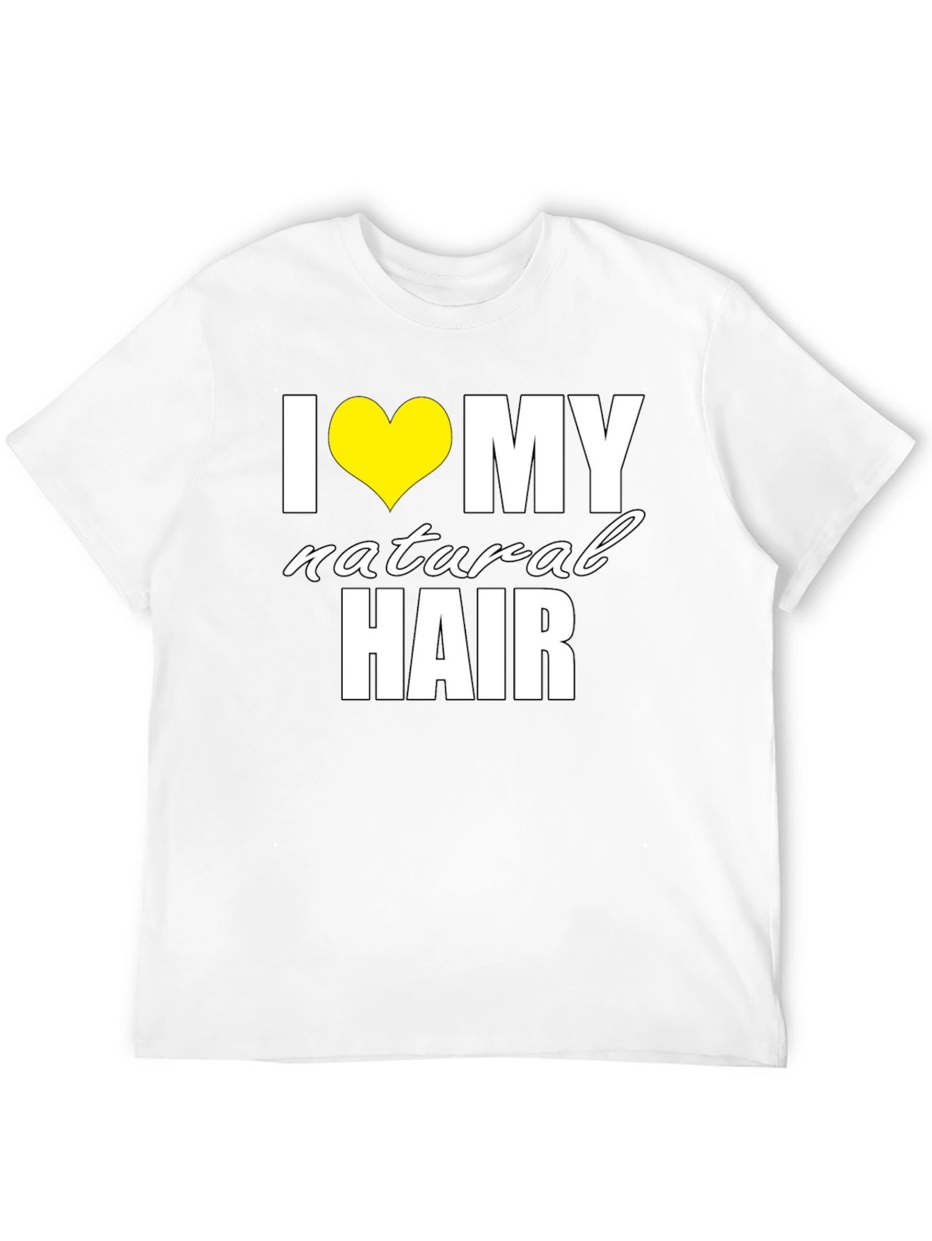 I Love My Natural Hair Black T-Shirt