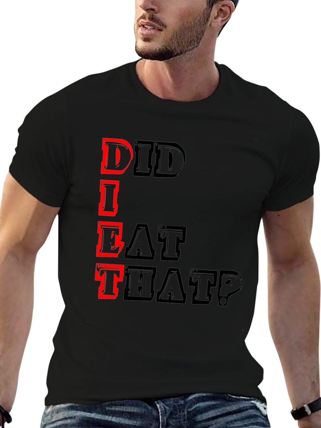 Did I Eat That? Graphic Tee - Black T-Shirt