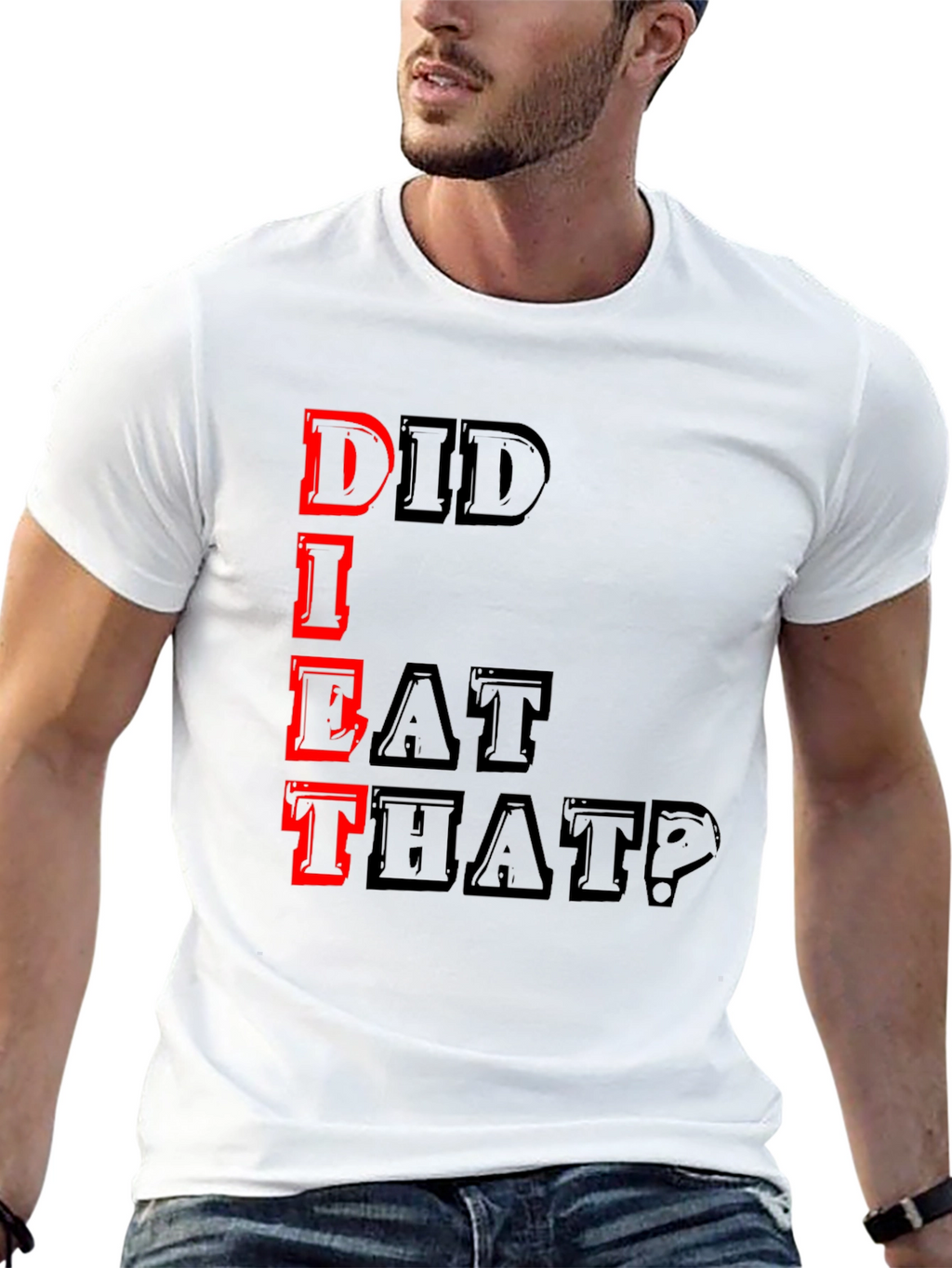 Did I Eat That? Graphic Tee - Black T-Shirt