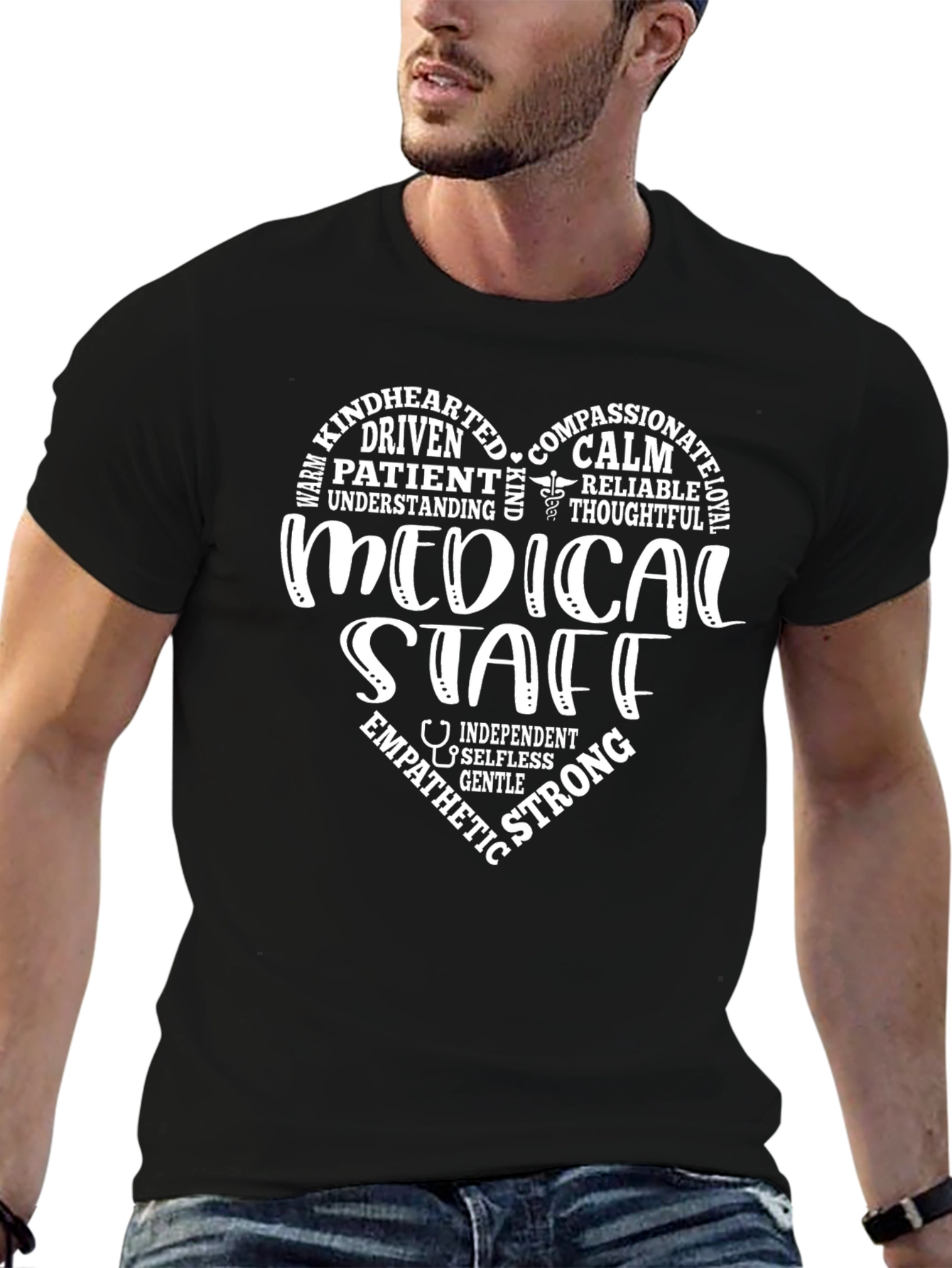 Medical Staff Heart Graphic Tee