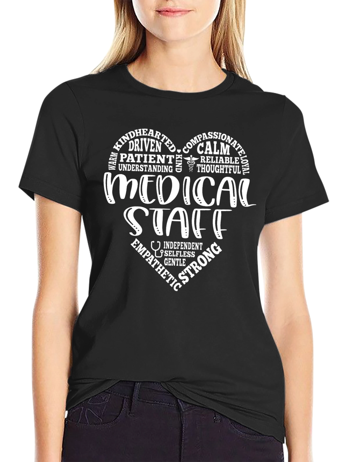 Medical Staff Heart Graphic Tee