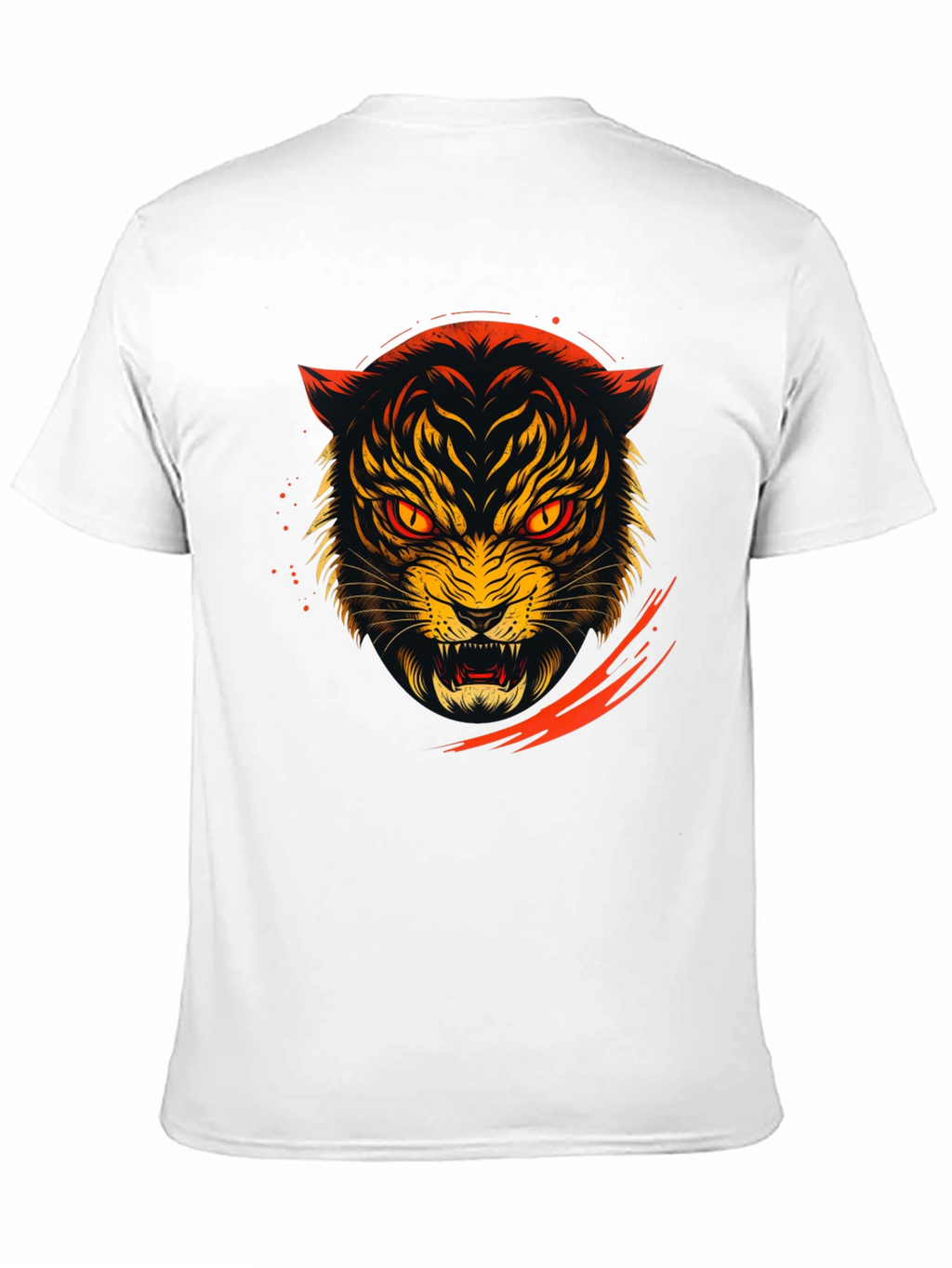 Roaring Tiger Graphic Tee - Black Cotton T-Shirt