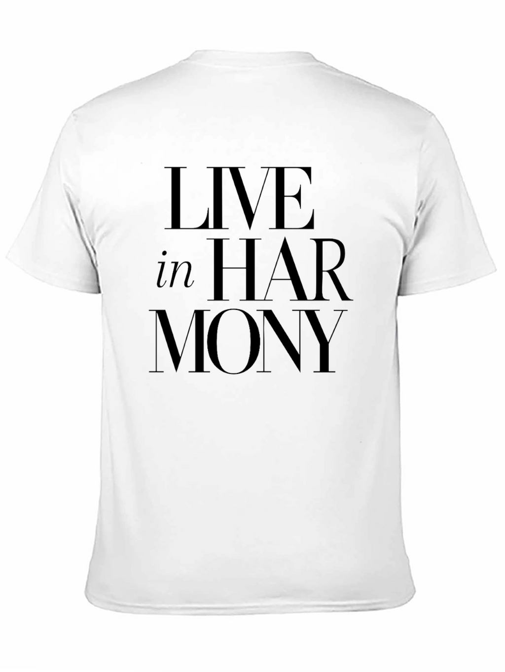 Live In Harmony Black T-Shirt