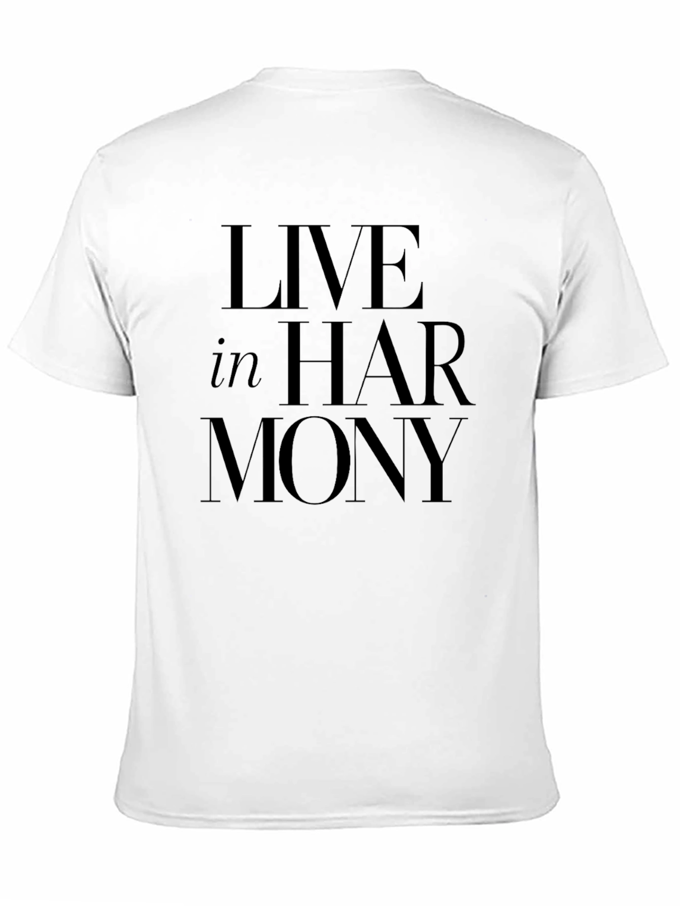 Live In Harmony Black T-Shirt