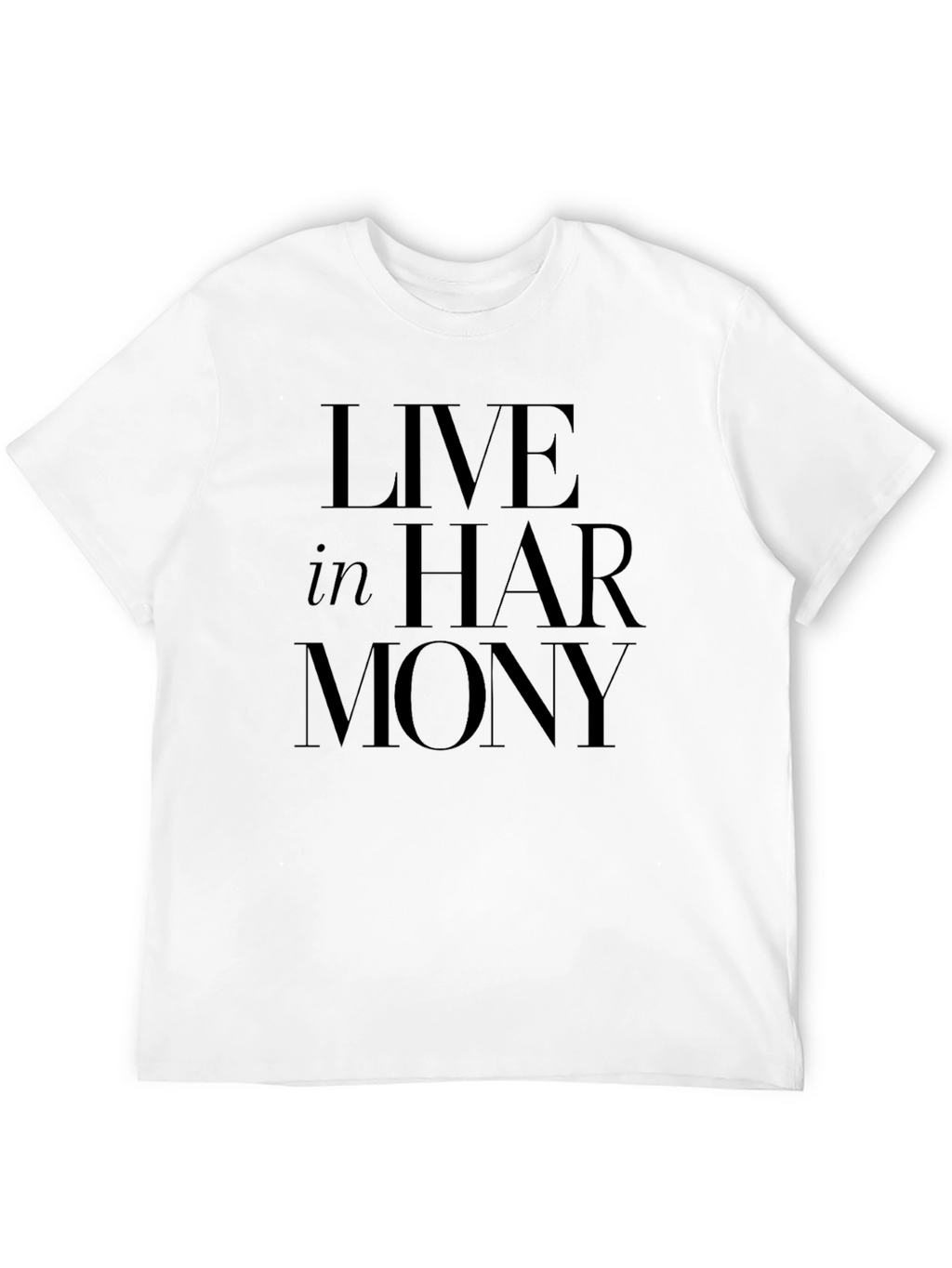 Live In Harmony Black T-Shirt