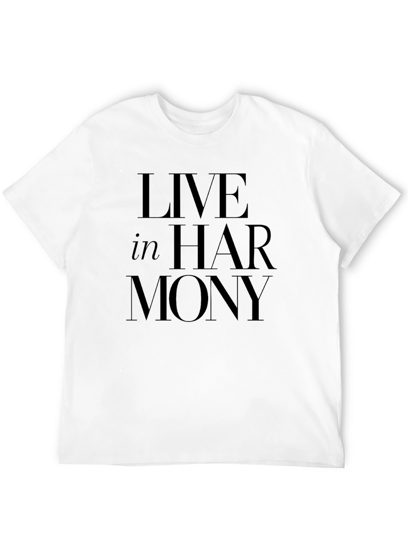 Live In Harmony Black T-Shirt