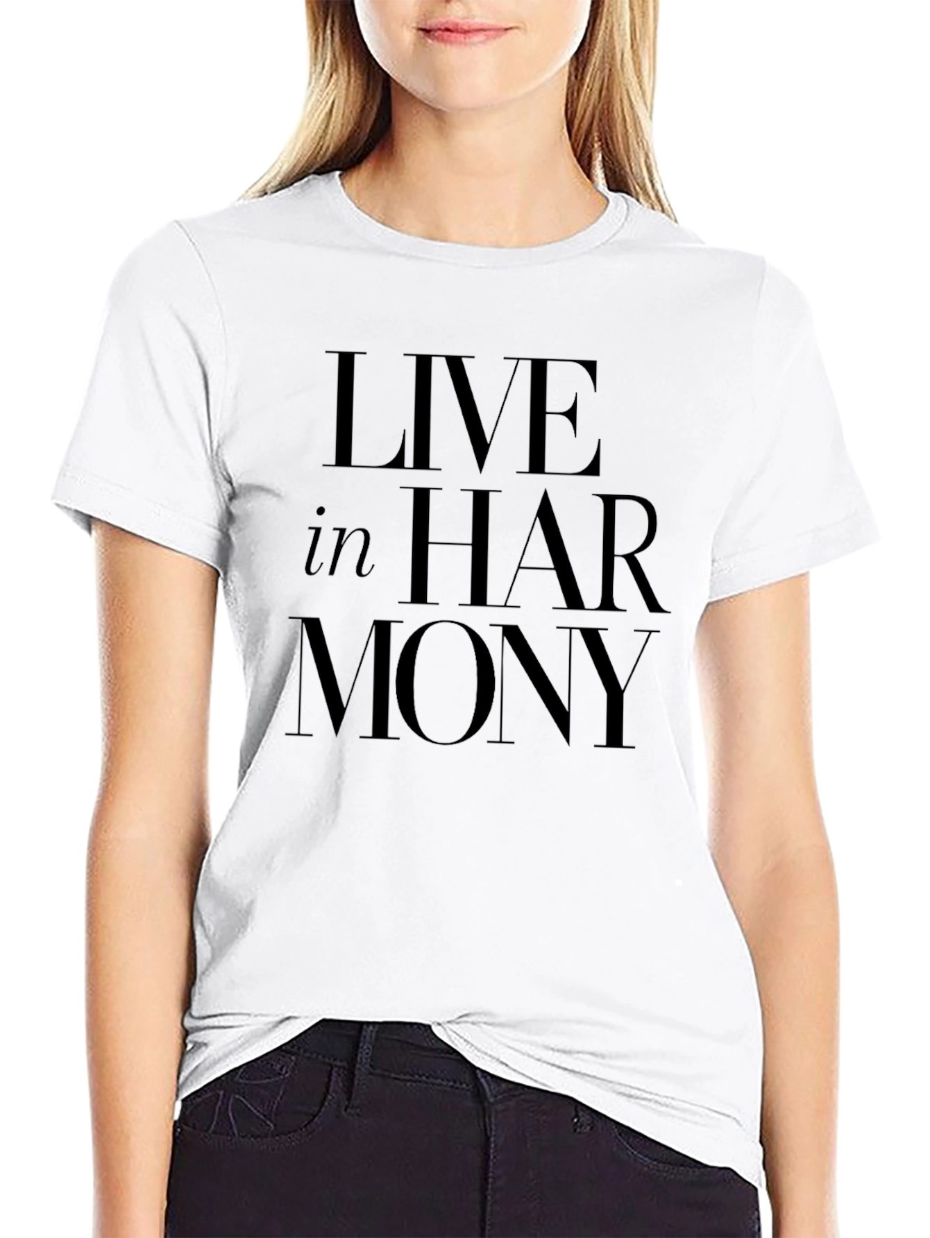 Live In Harmony Black T-Shirt
