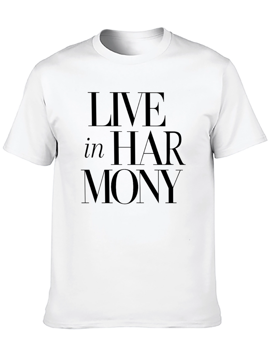 Live In Harmony Black T-Shirt