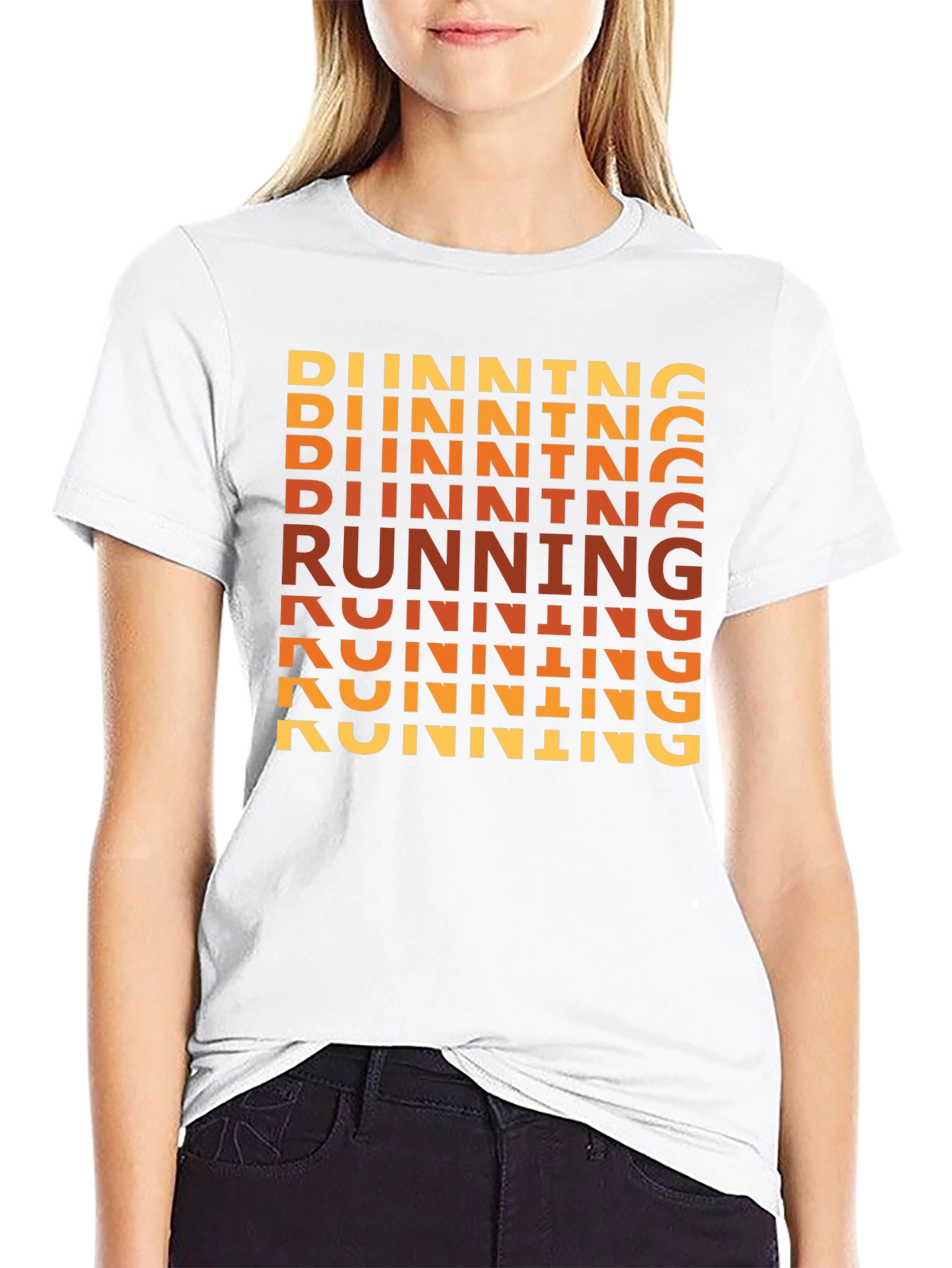 Running Graphic Tee - Retro Runner Design