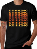 Running Graphic Tee - Retro Runner Design