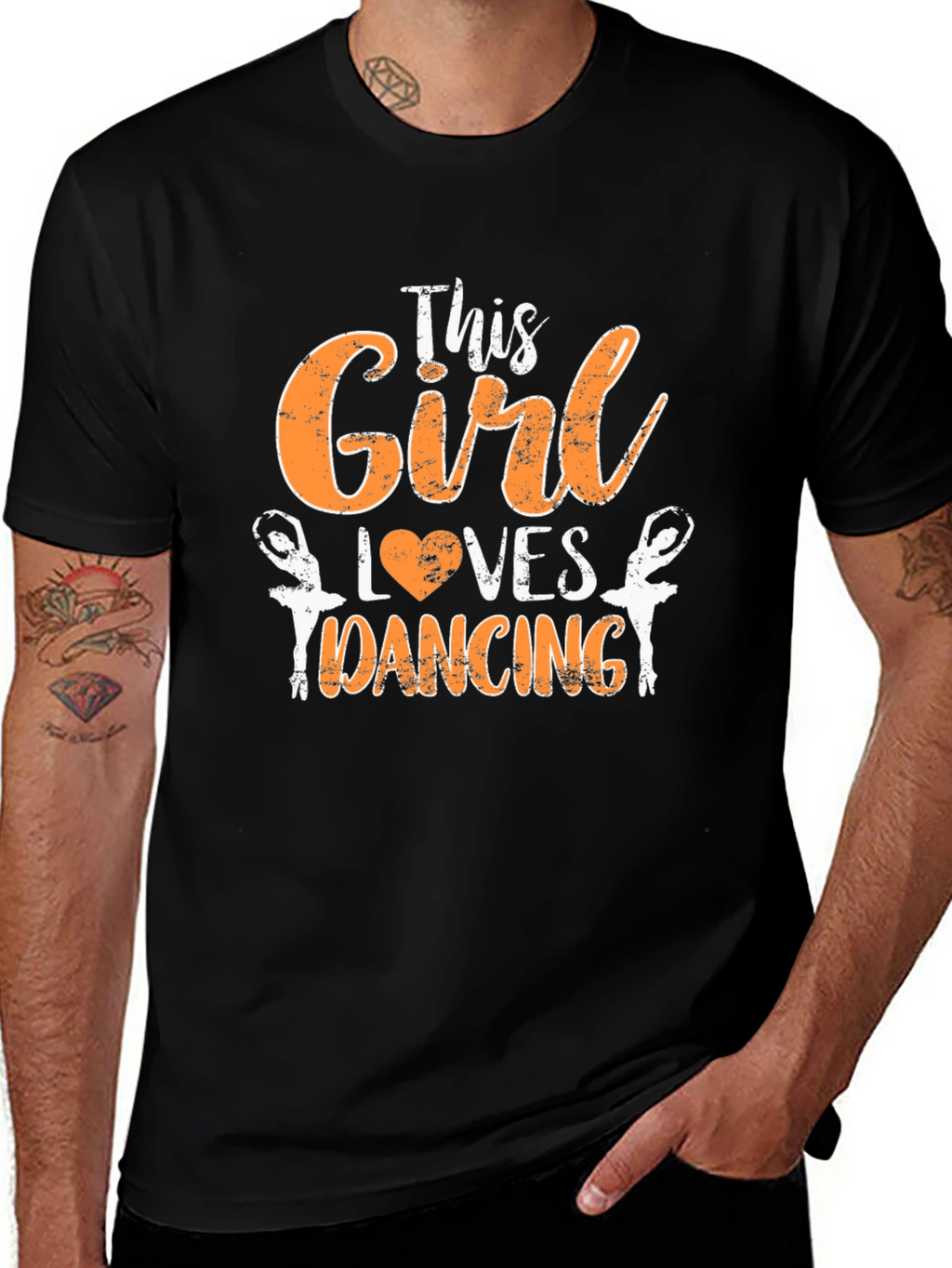 This Girl Loves Dancing T-Shirt - Black