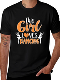 This Girl Loves Dancing T-Shirt - Black