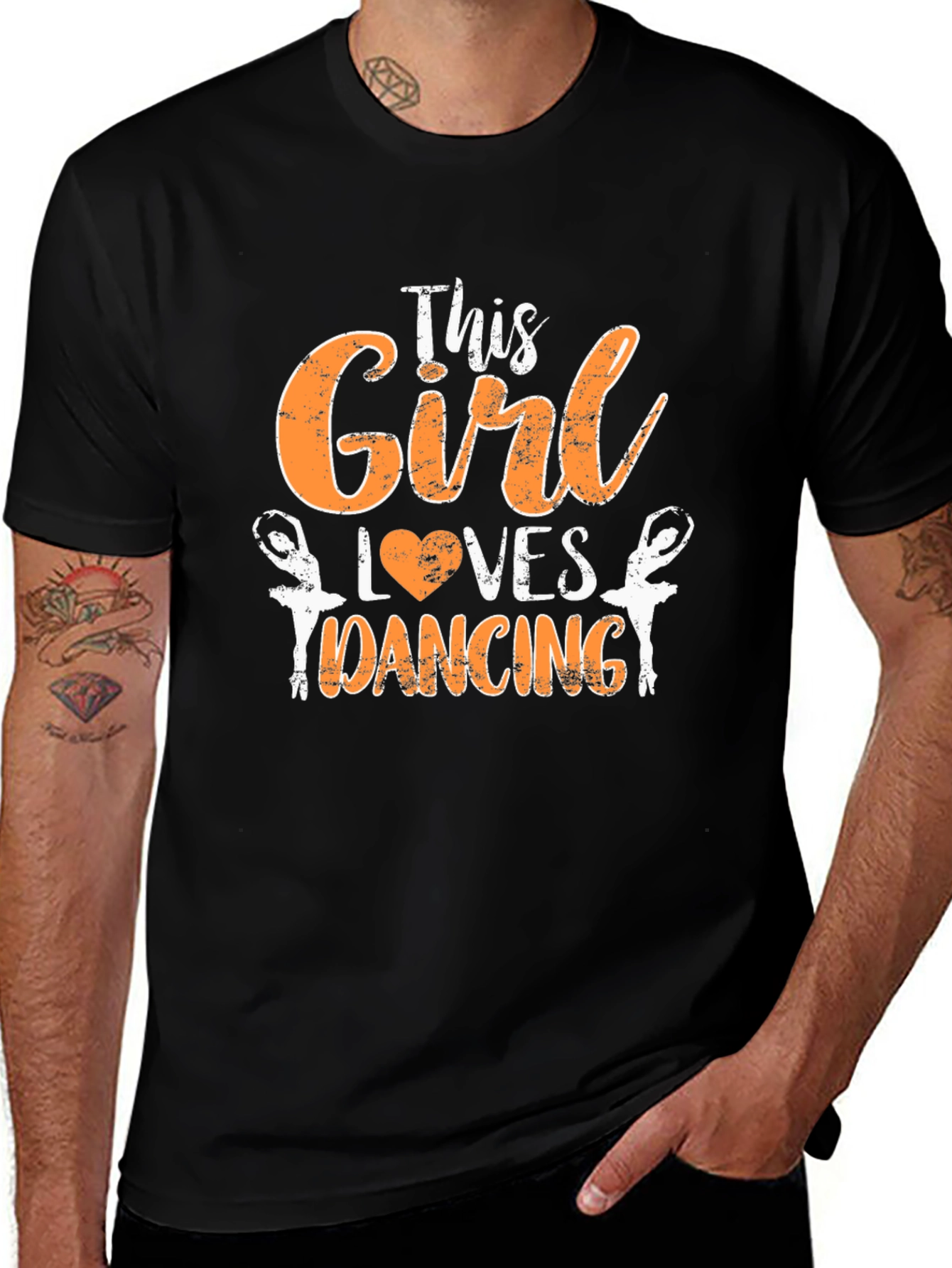 This Girl Loves Dancing T-Shirt - Black