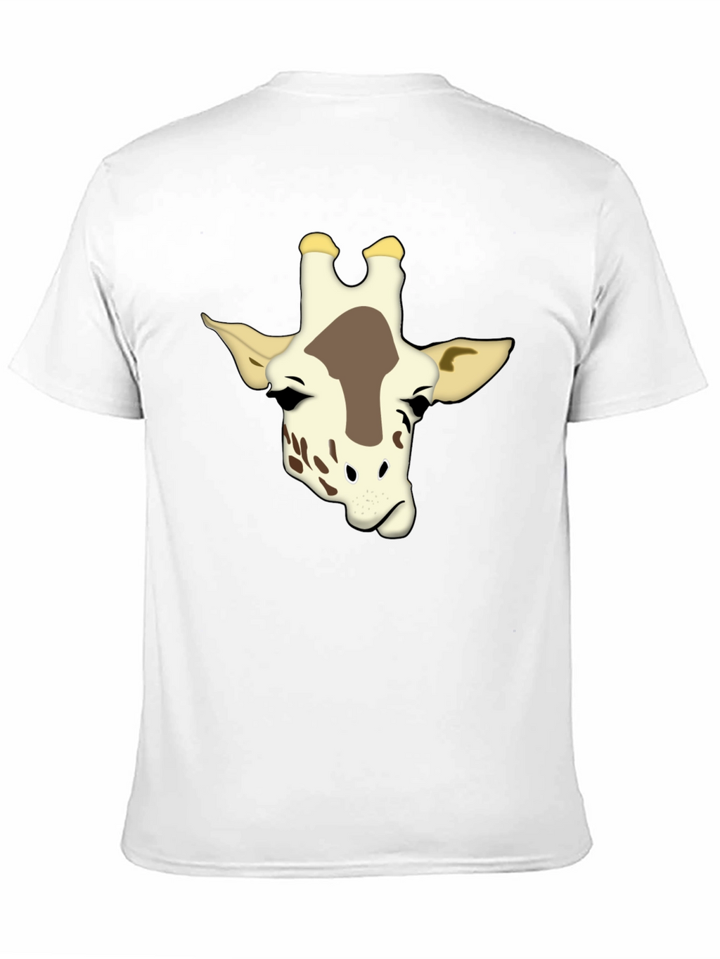 Giraffe Graphic Print Black T-Shirt