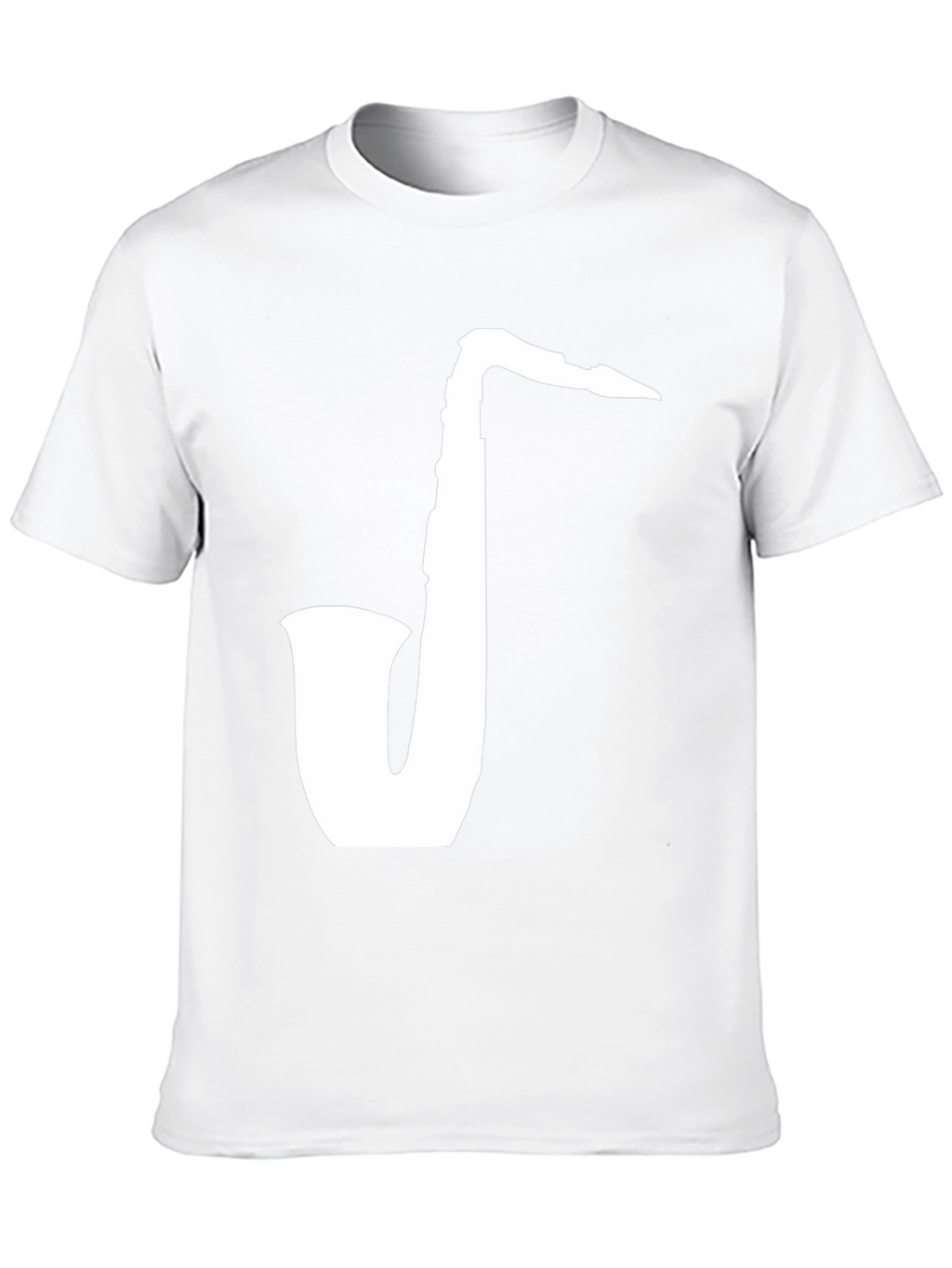 Saxophone Graphic Tee - Classic Black Cotton T-Shirt