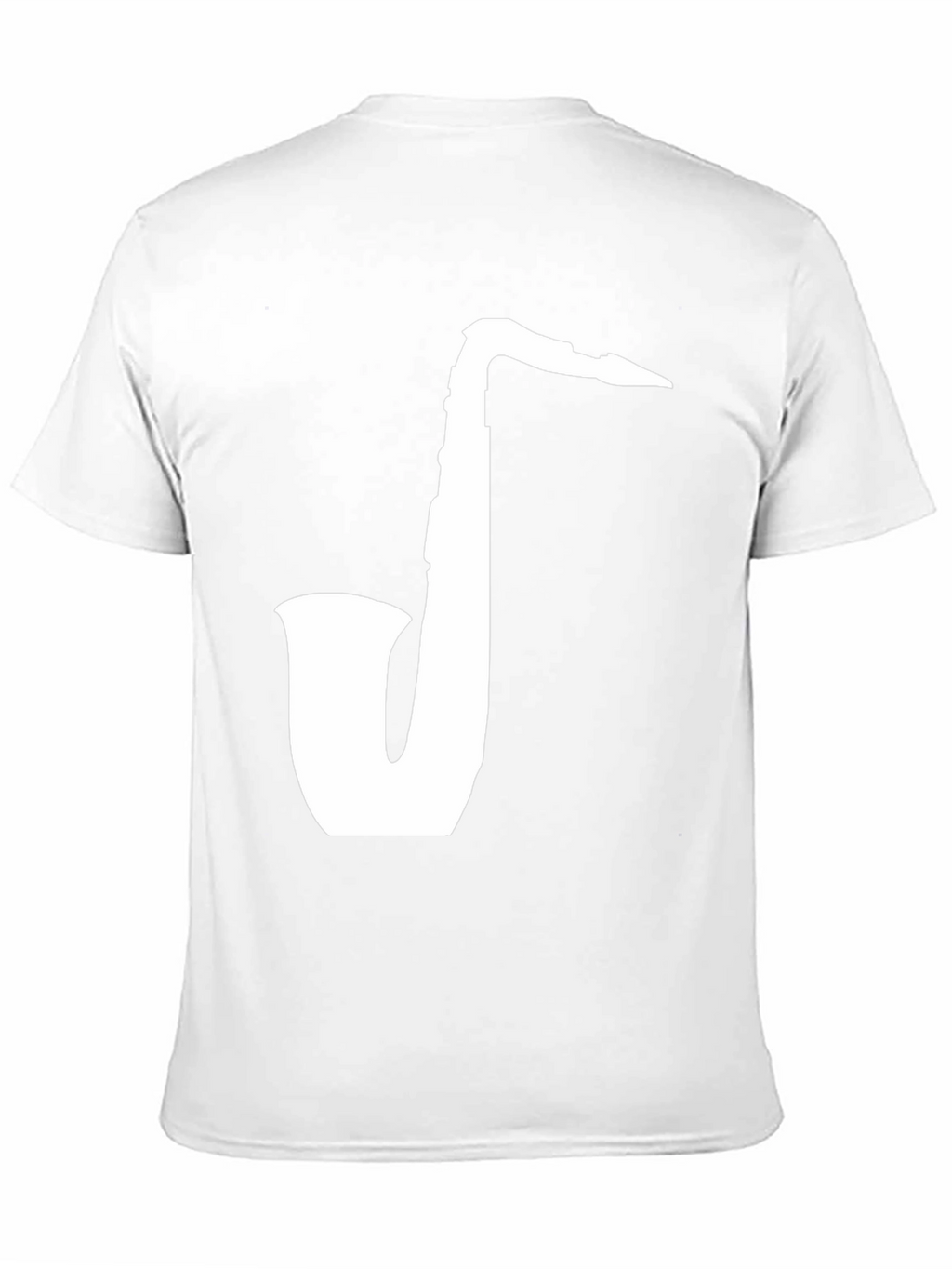 Saxophone Graphic Tee - Classic Black Cotton T-Shirt