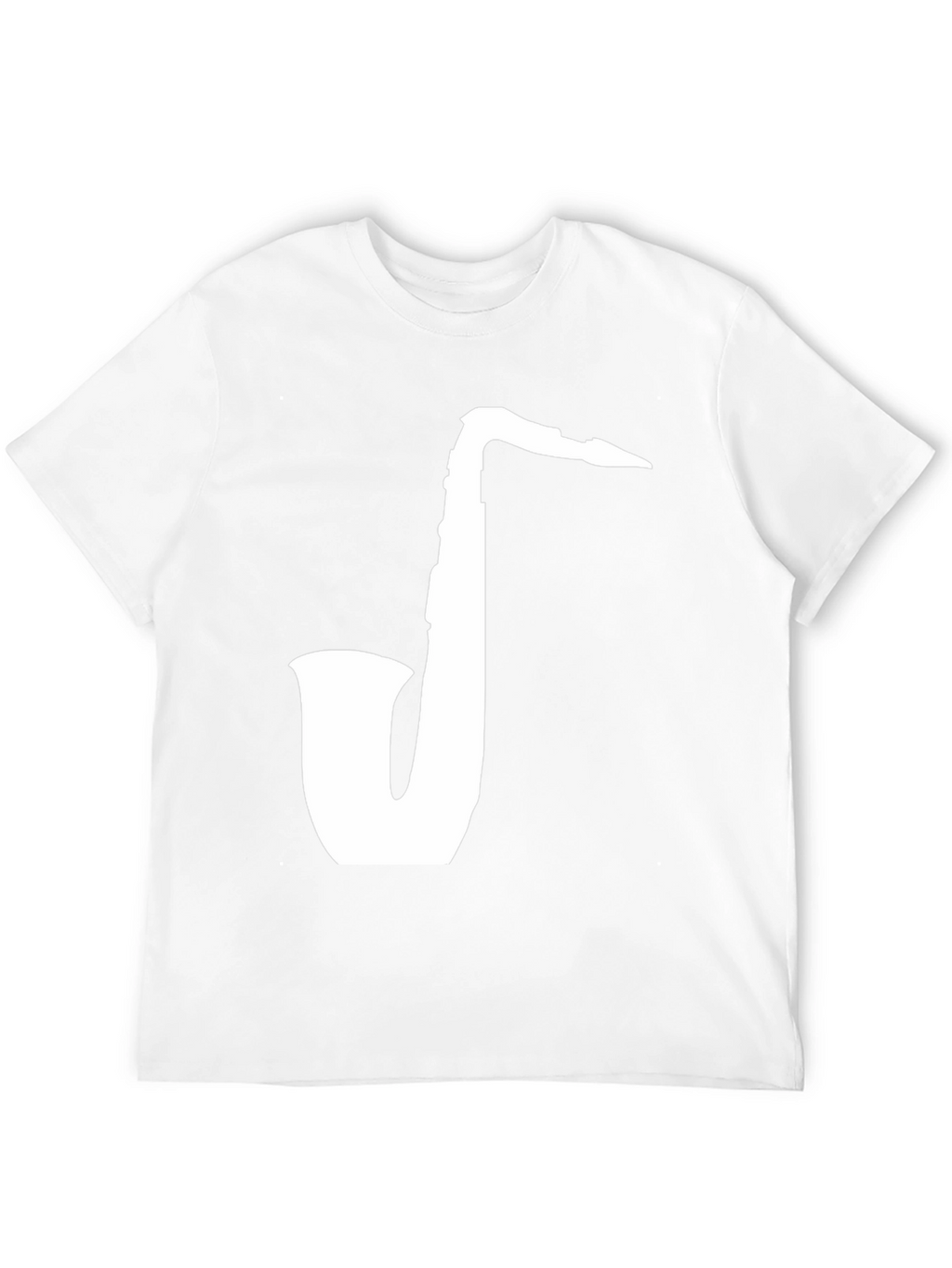 Saxophone Graphic Tee - Classic Black Cotton T-Shirt