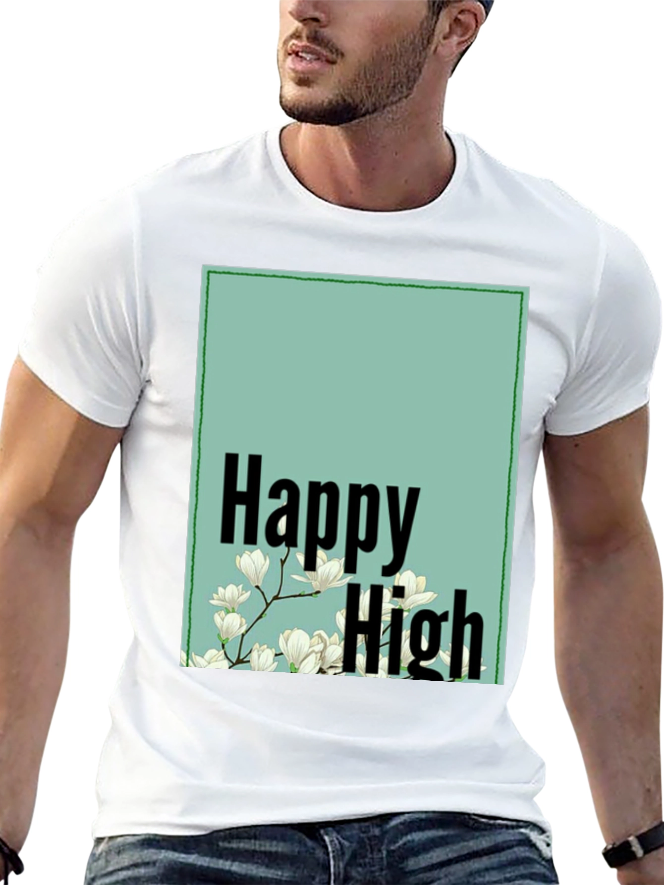 Happy High Floral Graphic Tee